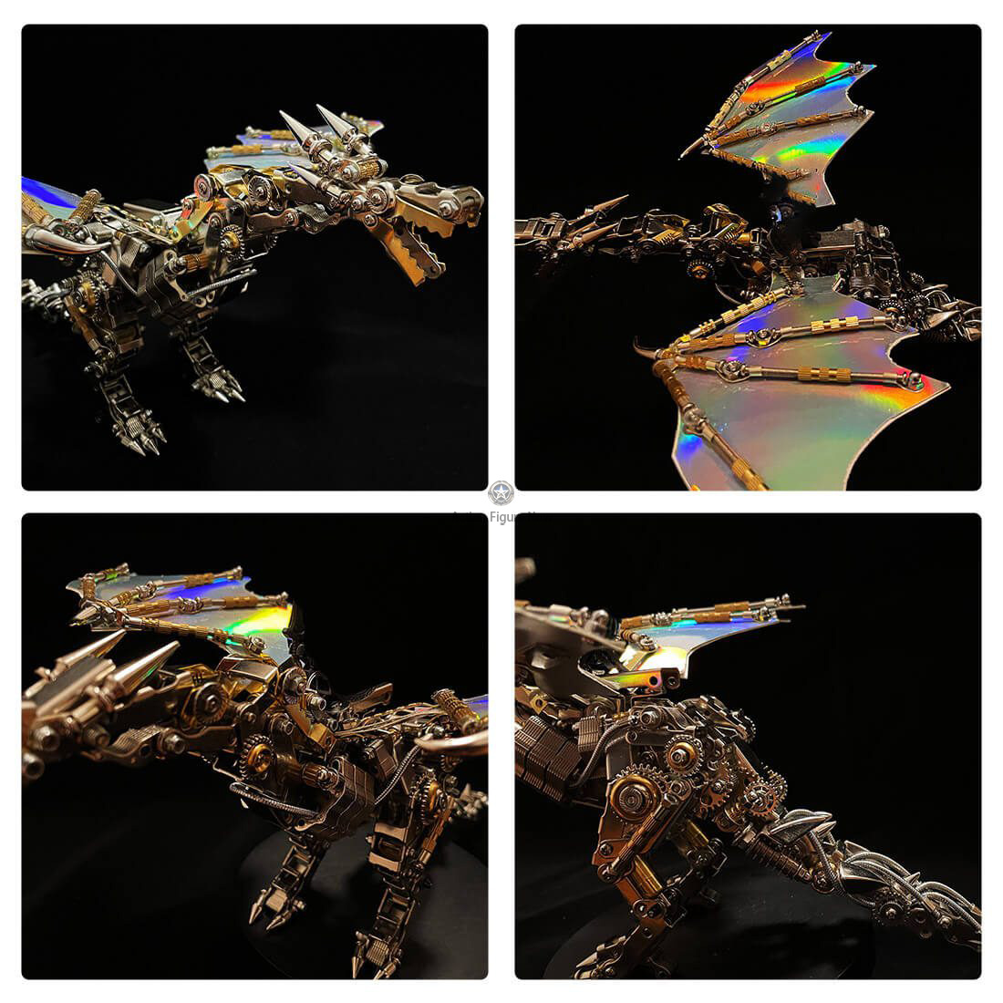 Mechanical Steampunk Wyvern Dragon DIY 3D Metal Puzzle 600CS Mechanical Steampunk Wyvern Dragon DIY 3D Metal Puzzle 600CS
