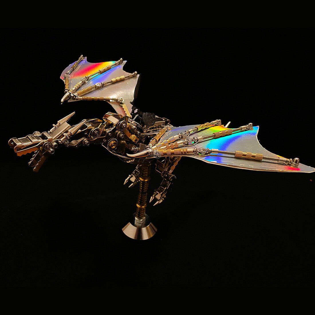 Mechanical Steampunk Wyvern Dragon DIY 3D Metal Puzzle 600CS Mechanical Steampunk Wyvern Dragon DIY 3D Metal Puzzle 600CS