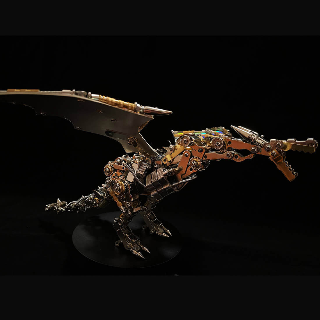 Mechanical Steampunk Wyvern Dragon DIY 3D Metal Puzzle 600CS Mechanical Steampunk Wyvern Dragon DIY 3D Metal Puzzle 600CS