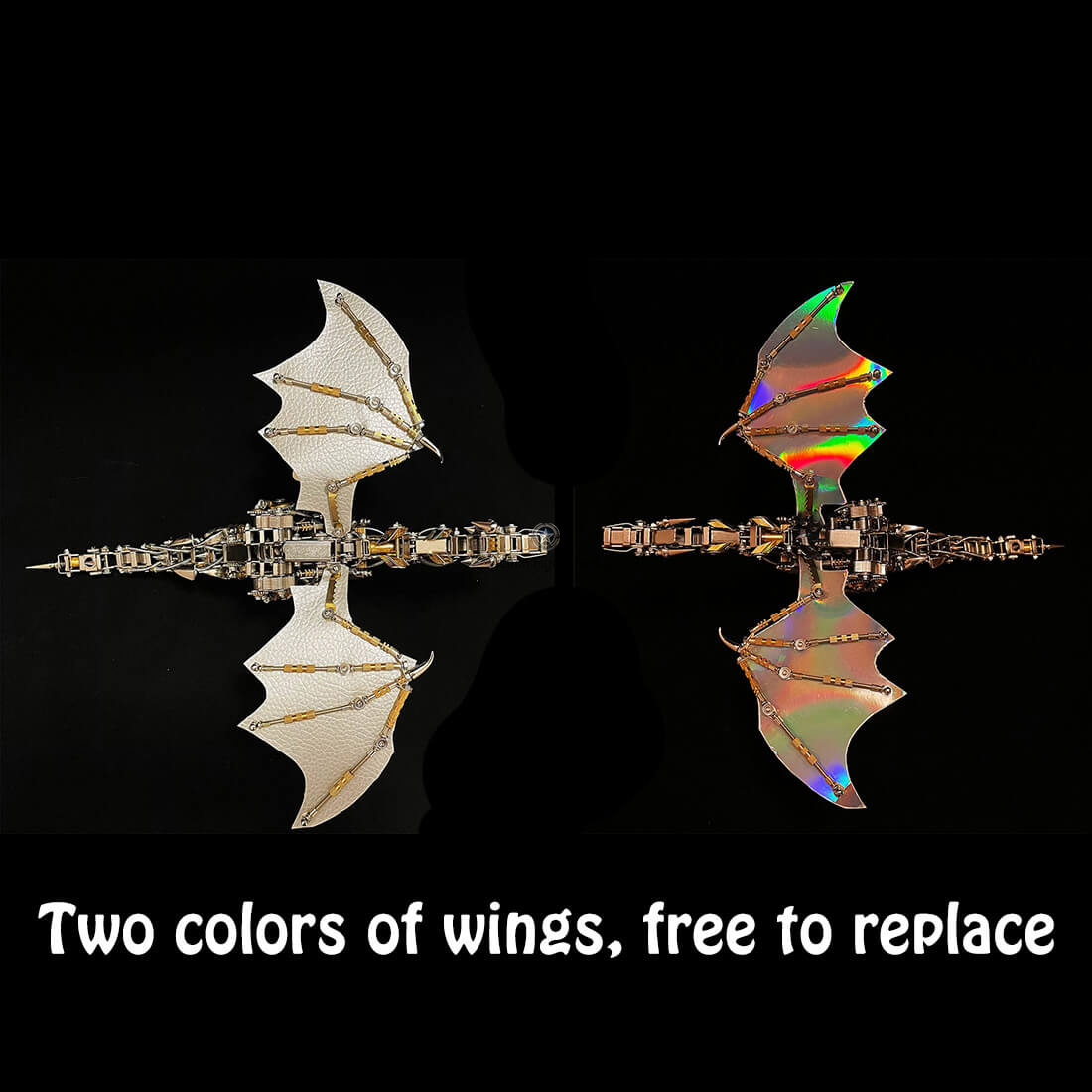 Mechanical Steampunk Wyvern Dragon DIY 3D Metal Puzzle 600CS Mechanical Steampunk Wyvern Dragon DIY 3D Metal Puzzle 600CS