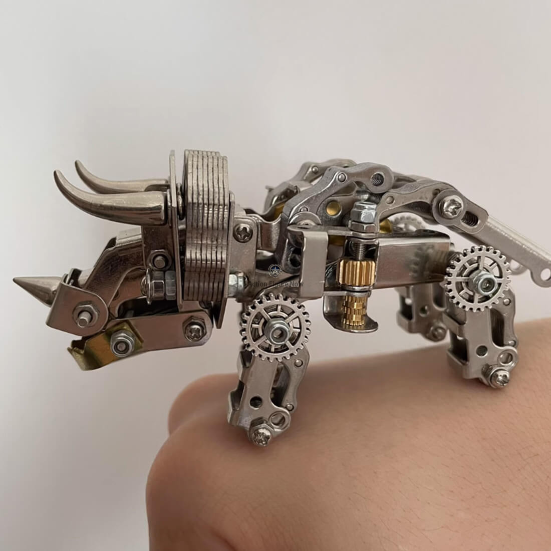 Small Triceratops 3D Metal Puzzle DIY Model Kit Small Triceratops 3D Metal Puzzle DIY Model Kit