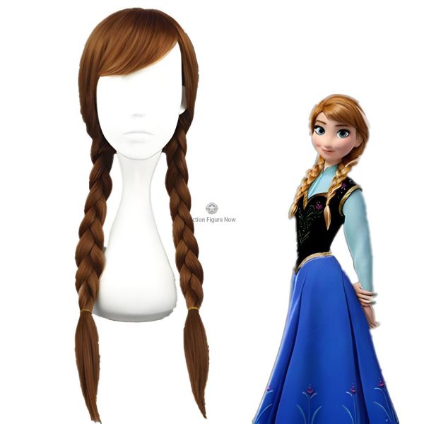 Frozen Anna Wig with Braids for Cosplay