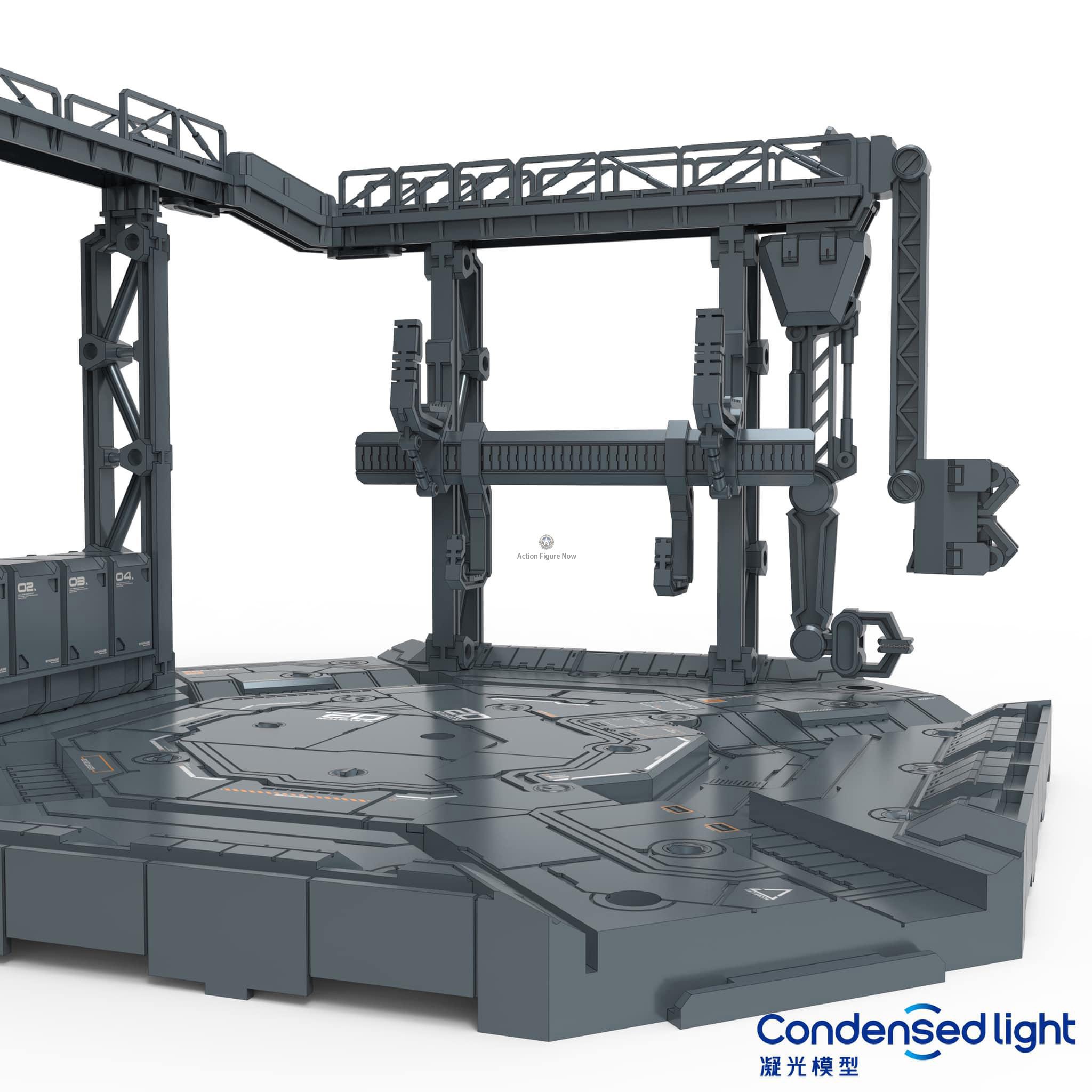 Gundam Model Stand and Maintenance Bay Diorama Set for 1/100 and 1/144 Scale Models Gundam Model Stand and Maintenance Bay Diorama Set for 1/100 and 1/144 Scale Models