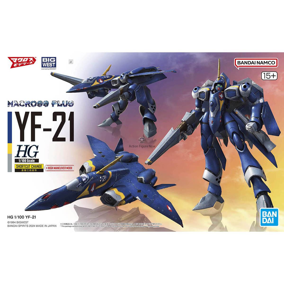Macross Plus HG 1/100 YF-21 Messiah VF-21 Fighter Jet Assembly