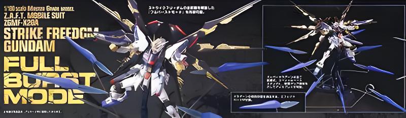 1/100 Scale MG Strike Freedom Gundam Full Burst Mode Gundam SEED Destiny Model Kit 1/100 Scale MG Strike Freedom Gundam Full Burst Mode Gundam SEED Destiny Model Kit