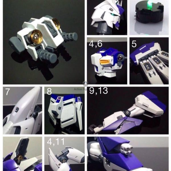 Metal Detail-Up Parts Set for Bandai 1/100 Master Grade Hi-ν Gundam Ver.Ka Model Kit