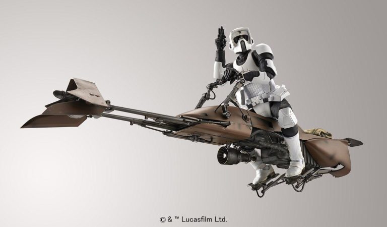 Star Wars 1/12 Scale Scout Trooper and Speeder Bike Model Kit