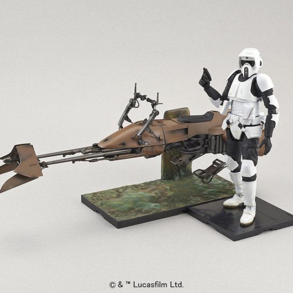 Star Wars 1/12 Scale Scout Trooper and Speeder Bike Model Kit