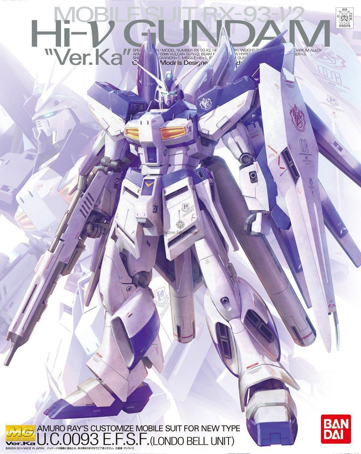 MG 1/100 Hi-Nu Gundam Ver. Ka Master Grade High-Grade Gundam Model Kit