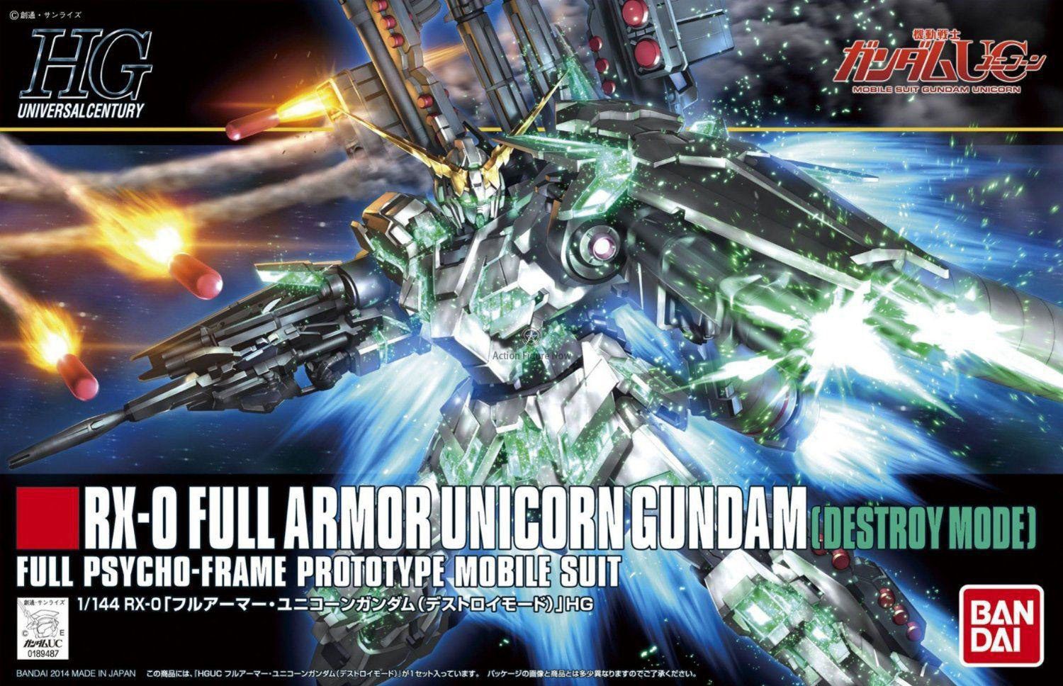 HGUC 1/144 Full Armor Unicorn Gundam Destroy Mode HGUC 1/144 Full Armor Unicorn Gundam Destroy Mode