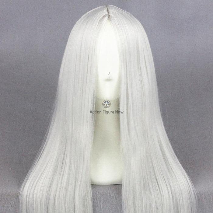 Medium Silvery White Cosplay Wig CS-234B Medium Silvery White Cosplay Wig CS-234B