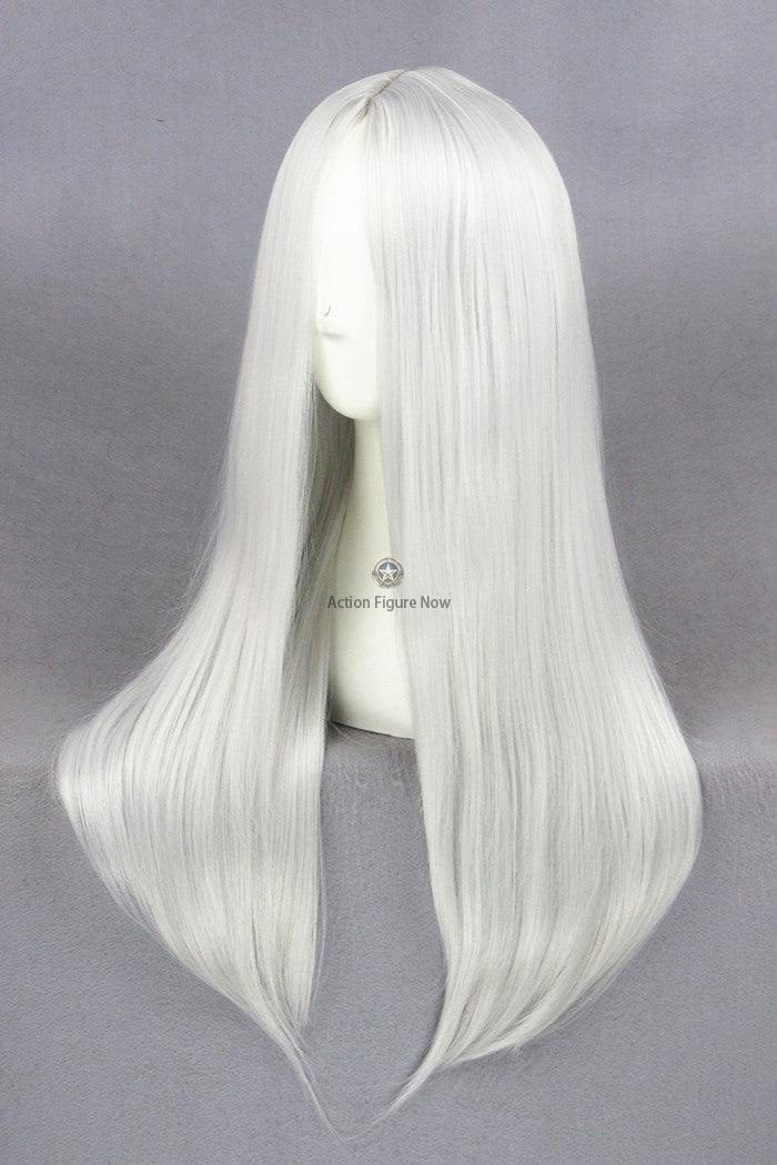 Medium Silvery White Cosplay Wig CS-234B Medium Silvery White Cosplay Wig CS-234B