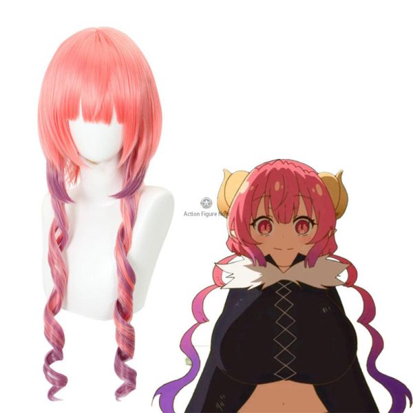 Anime Cosplay Wig Miss Kobayashi's Dragon Maid Ilulu Orange Gradient