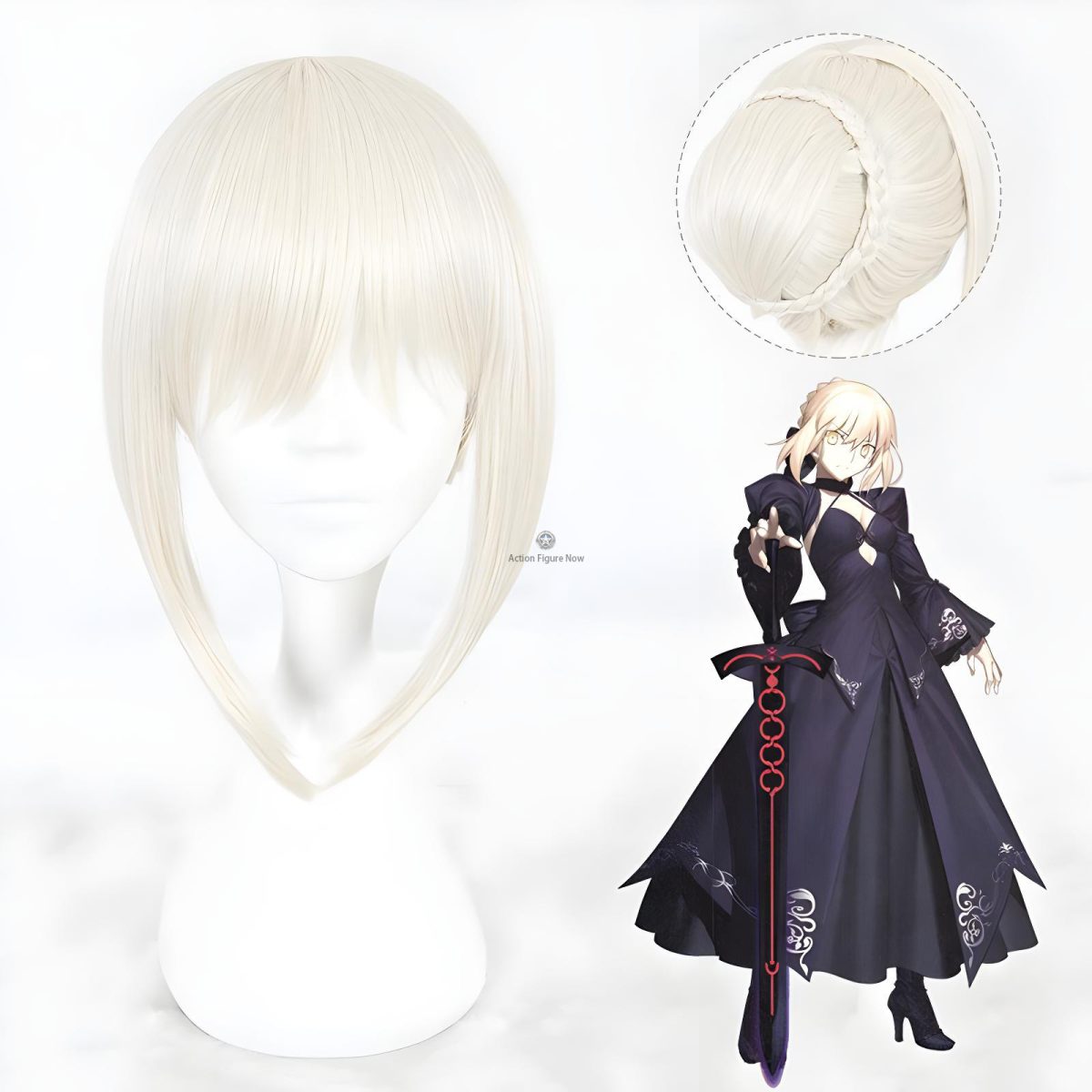 Saber Alter Wig from Fate stay night - Cosplay Costume CS-353A