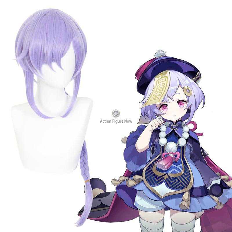 Qiqi Cosplay Wig Genshin Impact Anime Game Halloween Costume Synthetic Hair Wigs Qiqi Cosplay Wig Genshin Impact Anime Game Halloween Costume Synthetic Hair Wigs