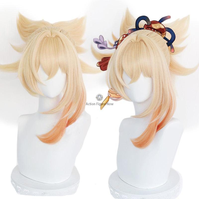 Yoimiya Cosplay Wig | Genshin Impact Cosplay Accessories