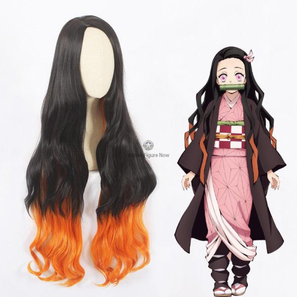 Nezuko Kamado Demon Slayer Cosplay Wig