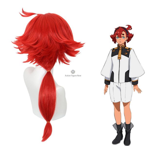 Cosplay Wig - Mobile Suit Gundam: The Witch from Mercury - Reddish Pink Heat Resistant Synthetic Hair Style Suletta Mercury