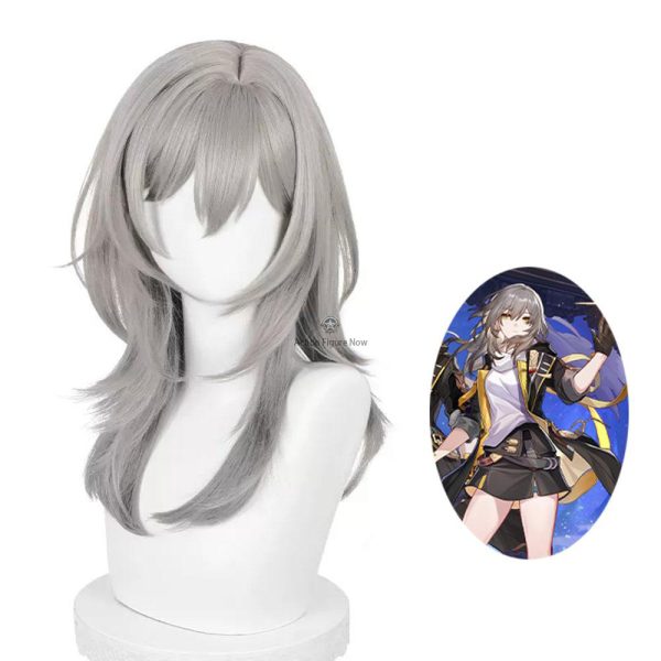 Purple Clip-in Ponytail Wavy Long Synthetic Hair Extensions Cosplay Wig - Honkai Star Rail