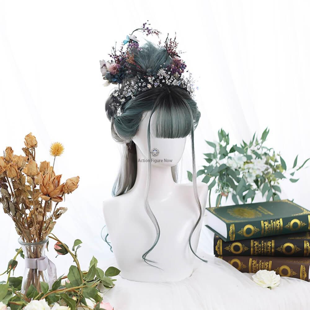 Lilac Green Lolita Wig with Twintails Pigtails Lilac Green Lolita Wig with Twintails Pigtails