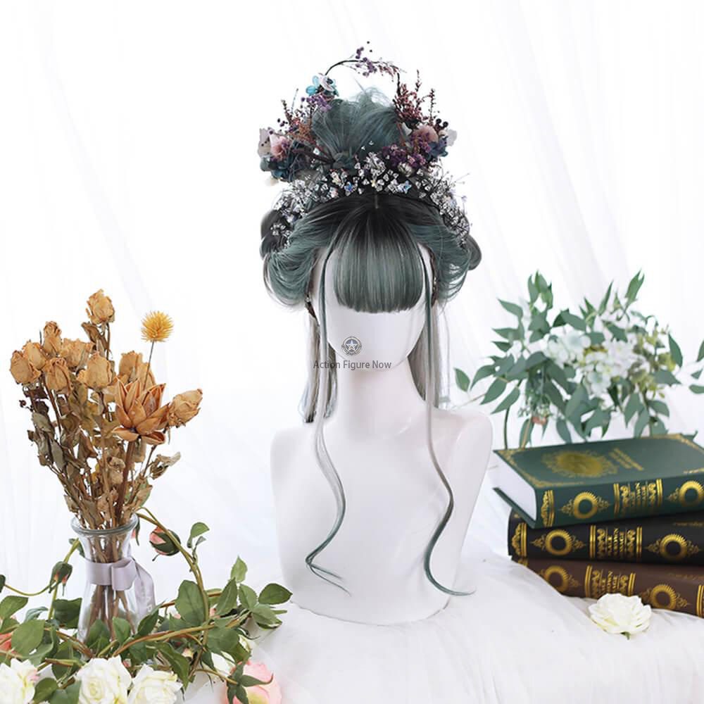 Lilac Green Lolita Wig with Twintails Pigtails