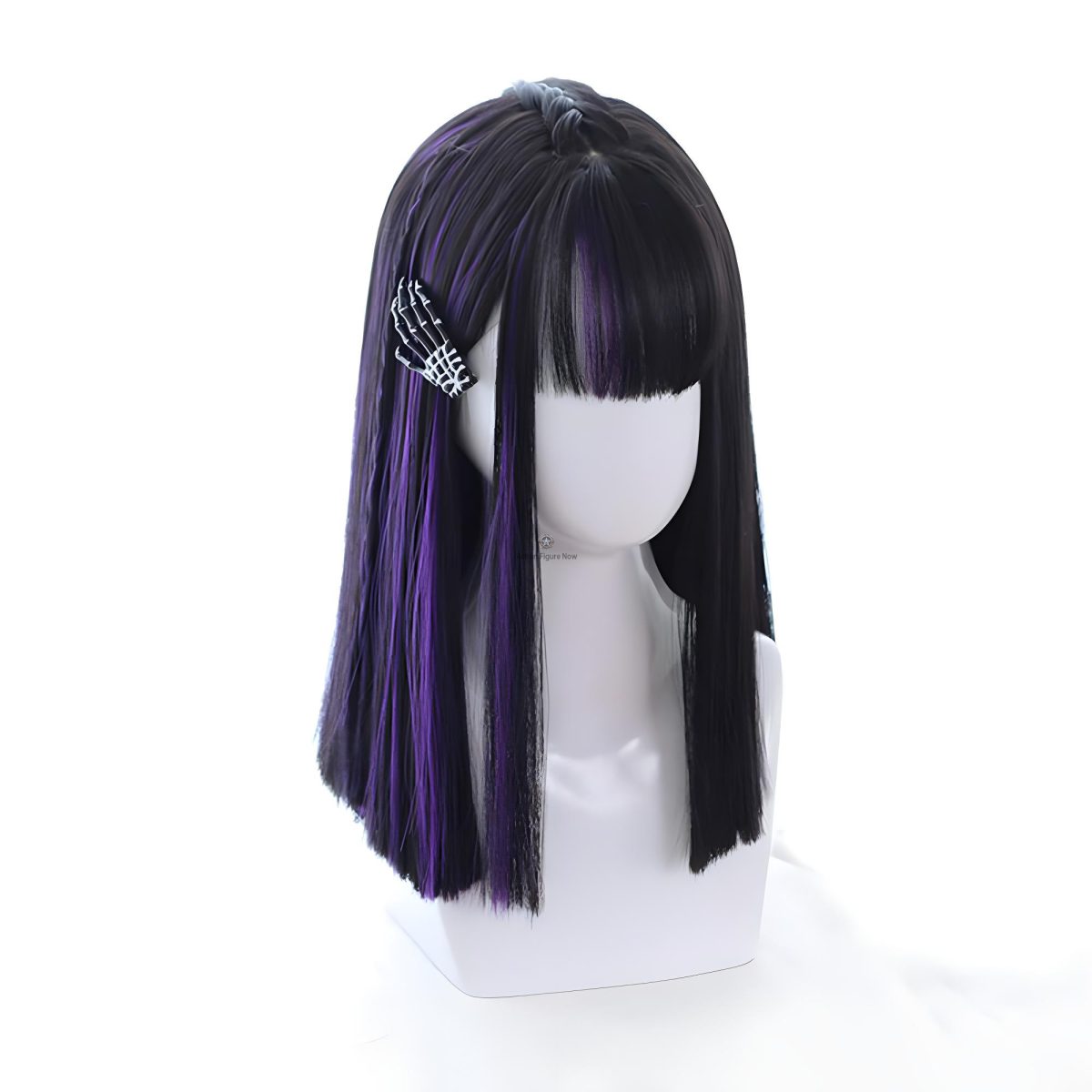 Long Straight Purple Braided Lolita Wig