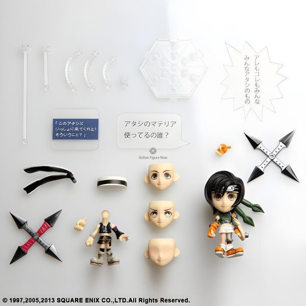 Final Fantasy Trading Arts Kai Mini Yuffie Kisaragi Figure from Final Fantasy VII Advent Children