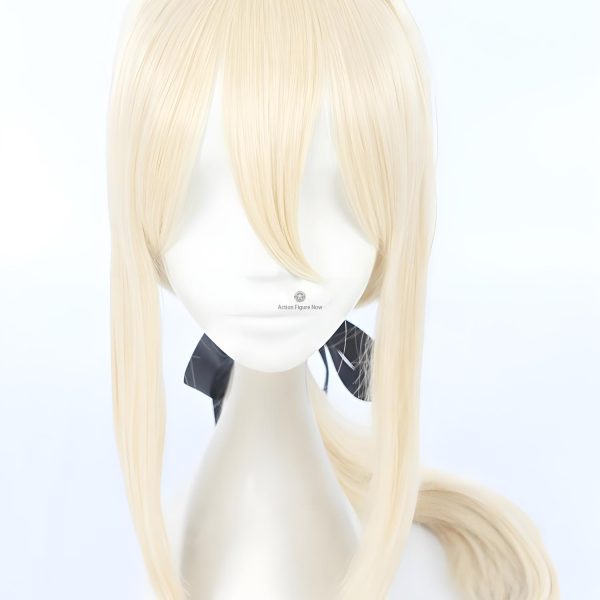 Violet Evergarden Cosplay Wig with Black Ribbon