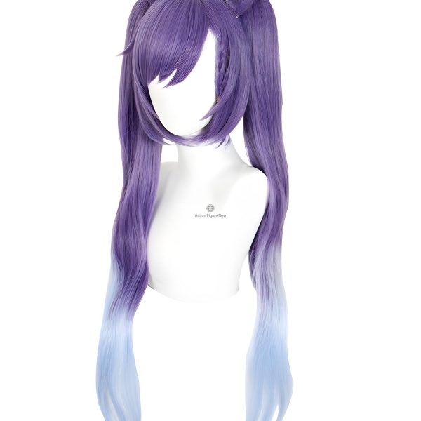 Keqing Long Pink Cosplay Wig Heat Resistant Synthetic Hair Genshin Impact
