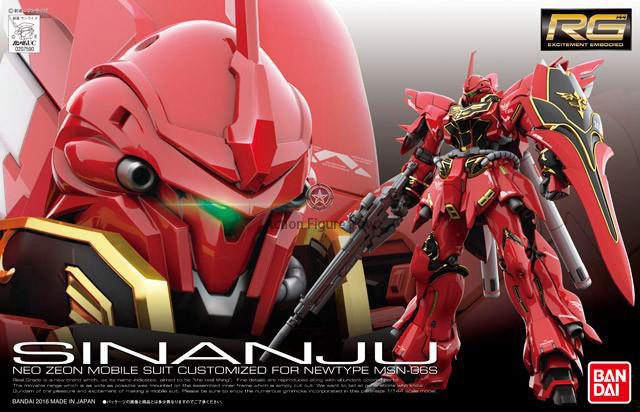 RG 1/144 Sinanju Gunpla Model Kit RG 1/144 Sinanju Gunpla Model Kit