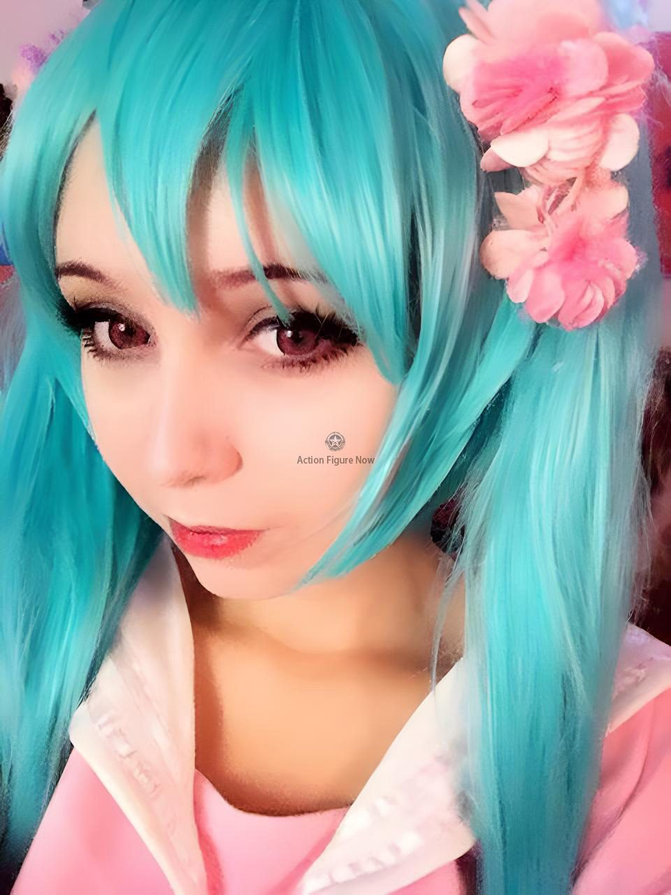 100% Cosplay Heat Resistant Fiber Vocaloid Hatsune Miku Wig for Role Play 100% Cosplay Heat Resistant Fiber Vocaloid Hatsune Miku Wig for Role Play