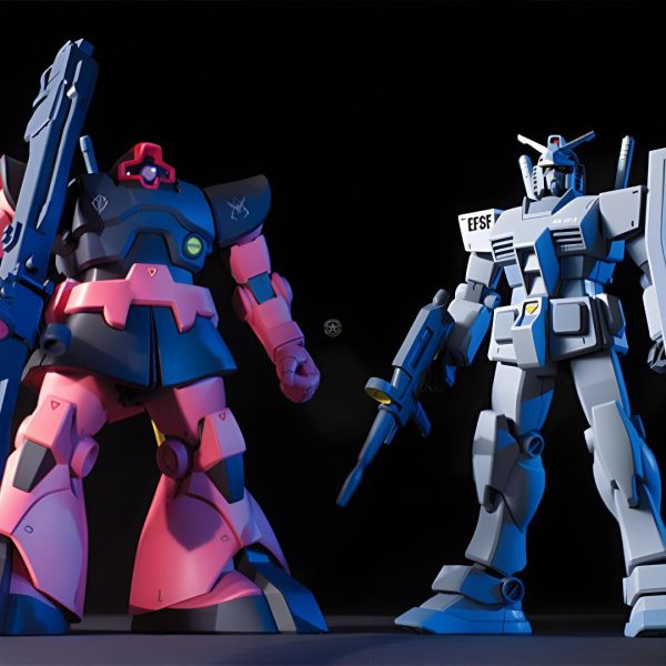 HGUC 1/144 RX-78-3 G3 Gundam and Char's Rick Dom Set