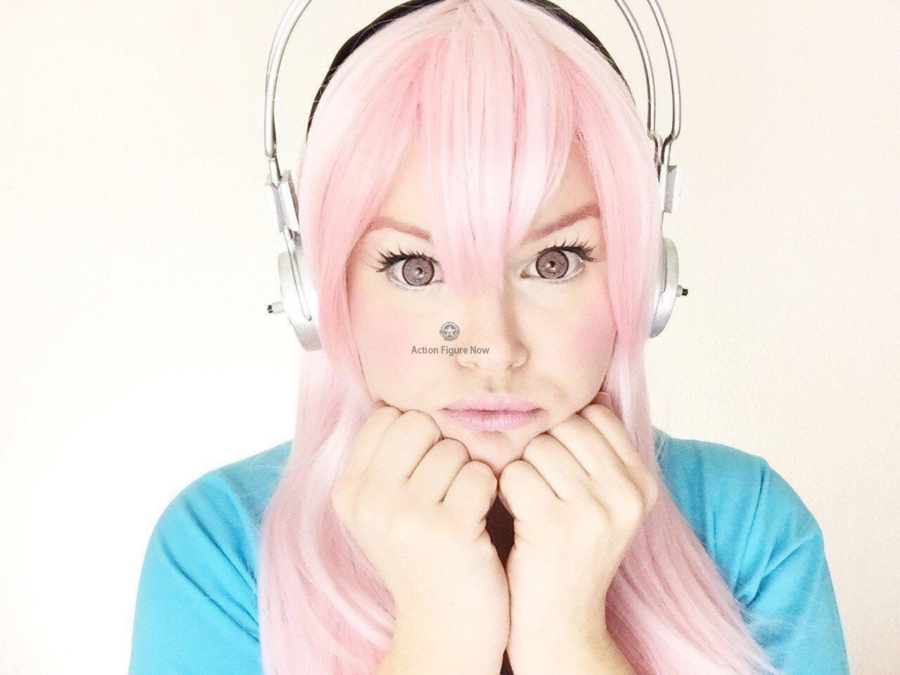 Super Sonico Cosplay Costume Wig Super Sonico Cosplay Costume Wig