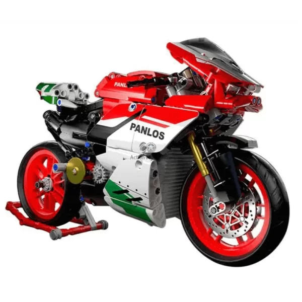Italian Sports Motorcycle Building Blocks Set With 802 Pieces