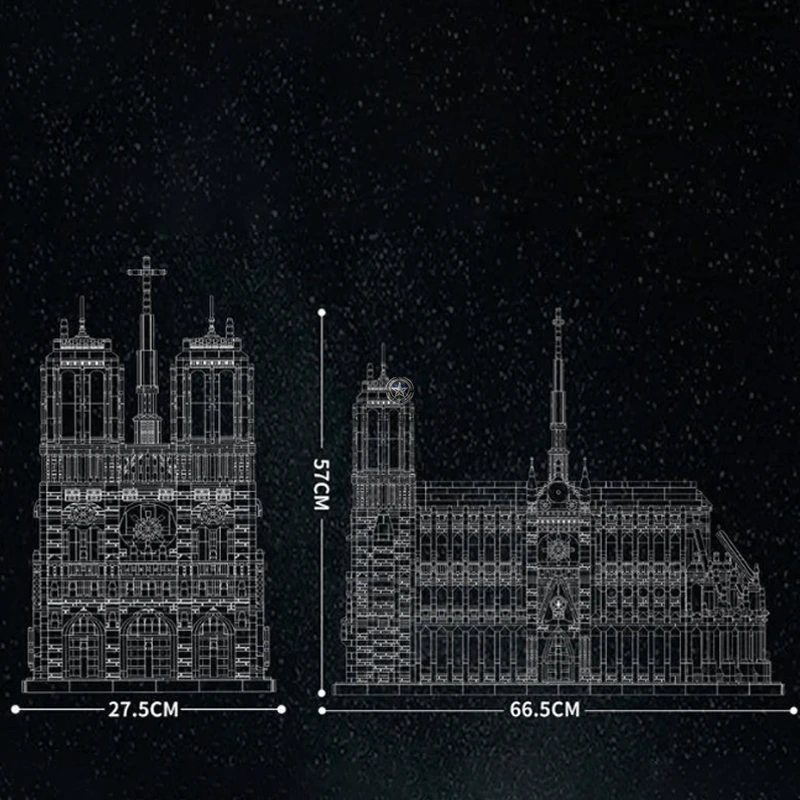 Notre Dame Cathedral: 8,867-Piece Architectural Masterpiece Notre Dame Cathedral: 8,867-Piece Architectural Masterpiece