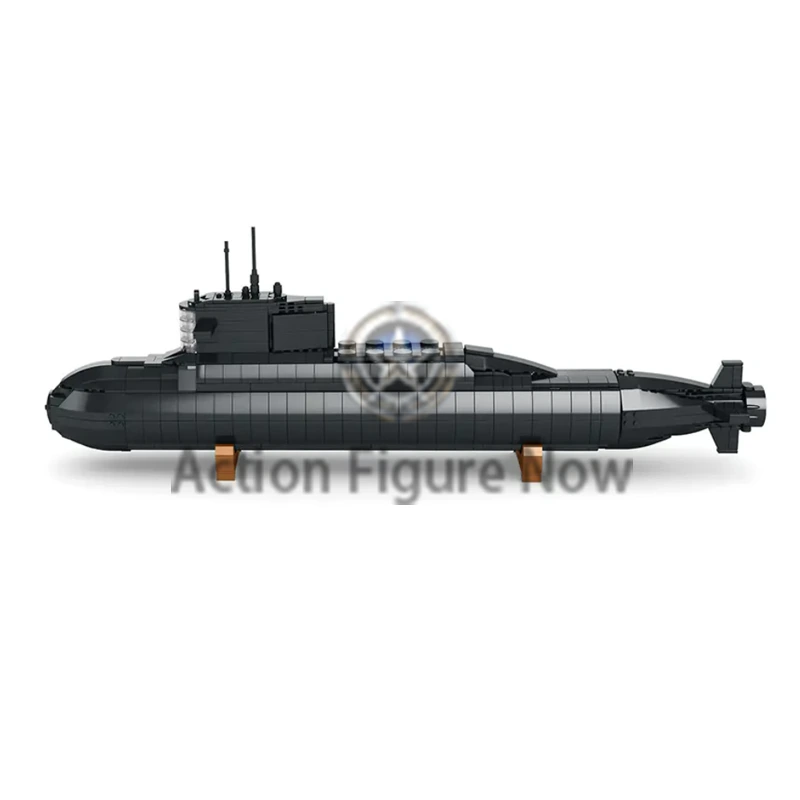 Soviet Typhoon-class Nuclear Submarine U-470 Battleship Model