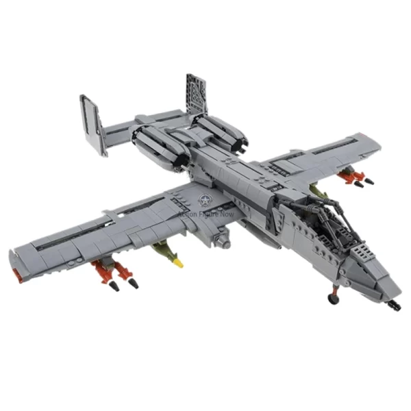 A-10 Thunderbolt II Military Jet Fighter Aircraft Building Blocks Set (1049 Pieces)
