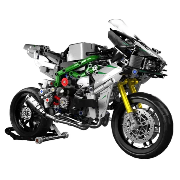 Italian Sports Motorcycle Building Blocks Set With 802 Pieces
