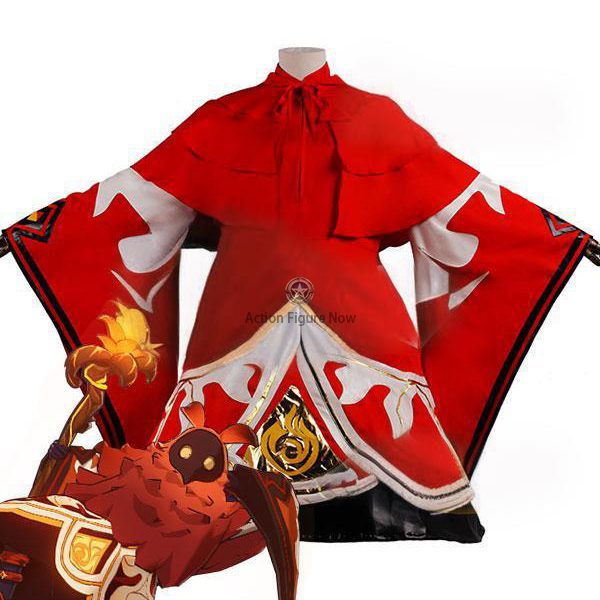 Pyro Abyss Mage Cosplay Costume from Genshin Impact