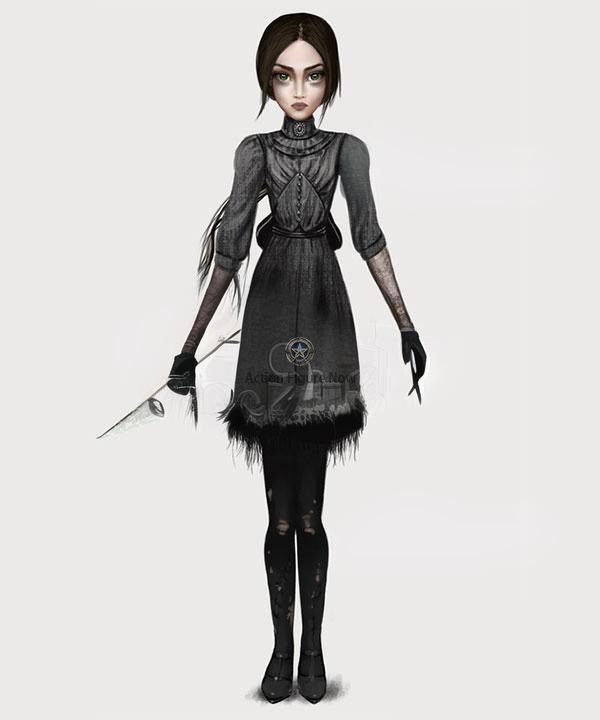 Alice: Asylum Alice Depression Themed Cosplay Costume
