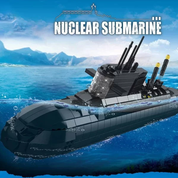 Soviet Typhoon-class Nuclear Submarine U-470 Battleship Model