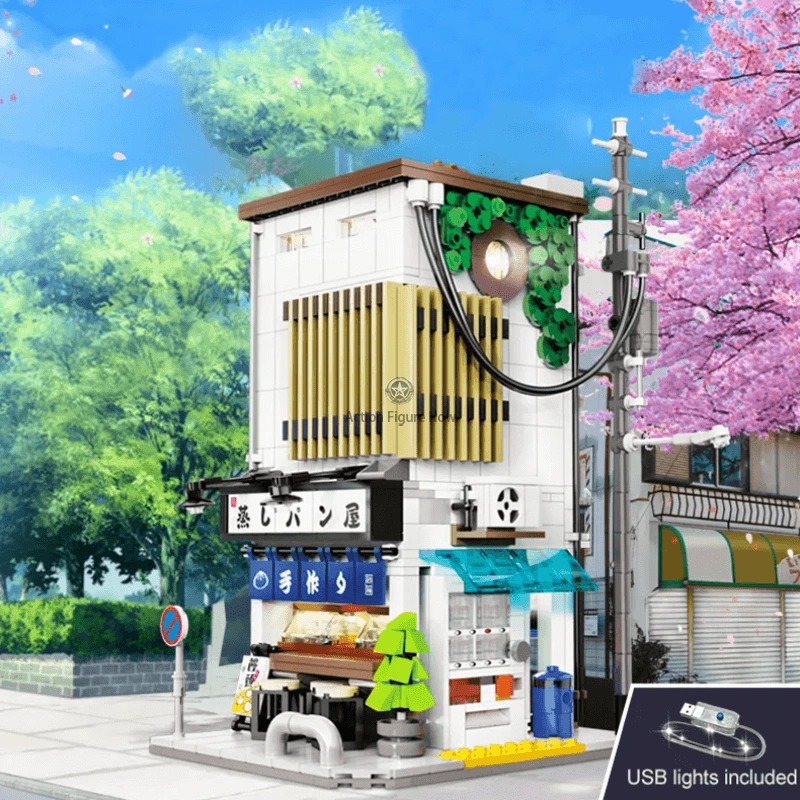 Japanese Steamed Bun Shop 1107PCS Japanese Steamed Bun Shop 1107PCS