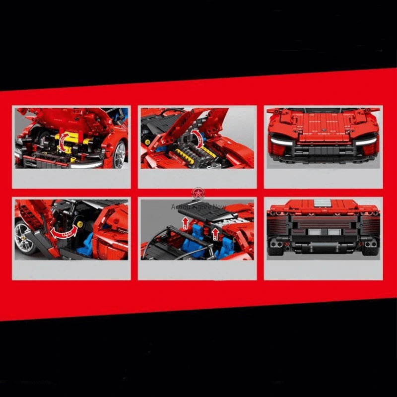 1482-Piece Remote-Controlled Italian Hypercar 1482-Piece Remote-Controlled Italian Hypercar