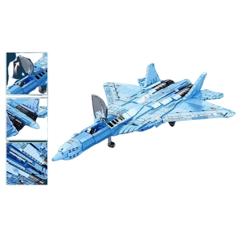 SU-57 Felon 1455pcs Fighter Plane Building Blocks Set SU-57 Felon 1455pcs Fighter Plane Building Blocks Set