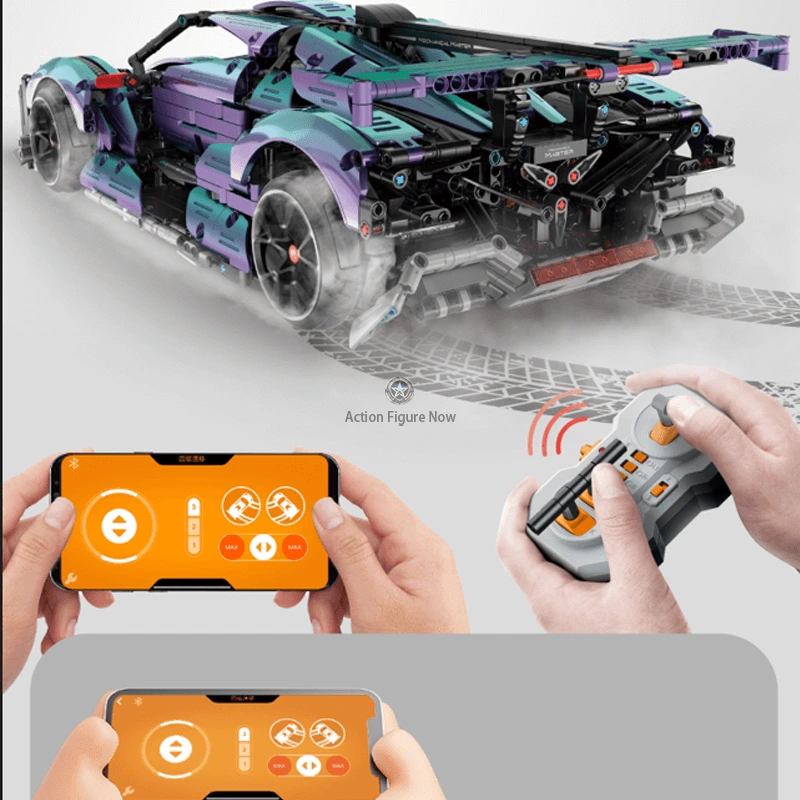 Drifting Supercar Realistic Building Blocks 2442pcs Drifting Supercar Realistic Building Blocks 2442pcs