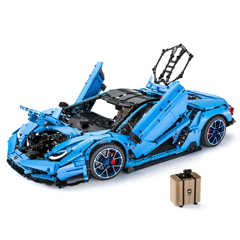 Supercar Blue Block Building Set Supercar Blue Block Building Set