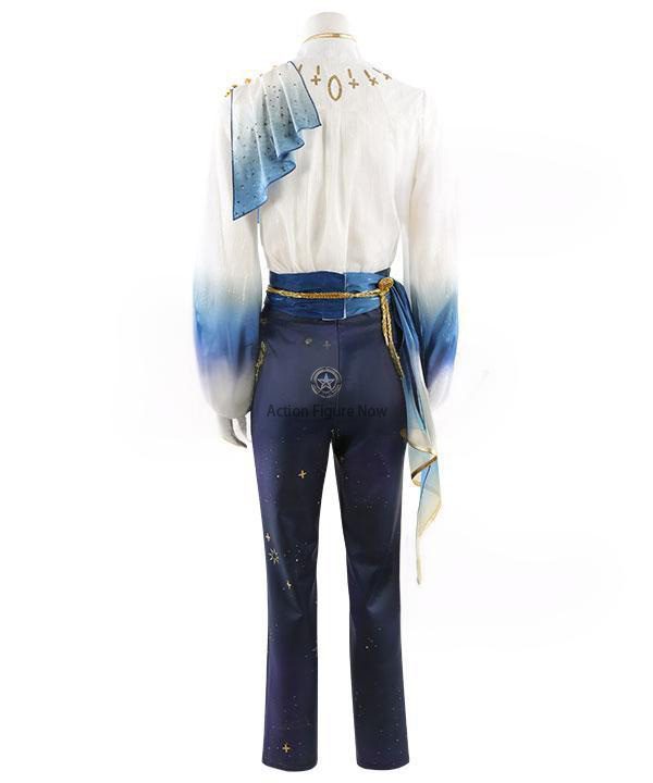 Ensemble Stars!! Elegant Parade Blue Moon Cosplay Costume, Mashiro Aoyagi Blue Moon Ensemble Stars!! Suit, Complex Costume Customize