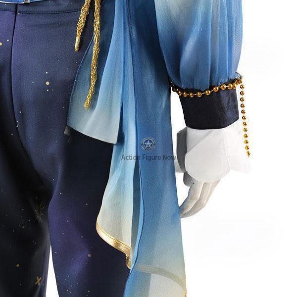 Ensemble Stars!! Elegant Parade Blue Moon Cosplay Costume, Mashiro Aoyagi Blue Moon Ensemble Stars!! Suit, Complex Costume Customize