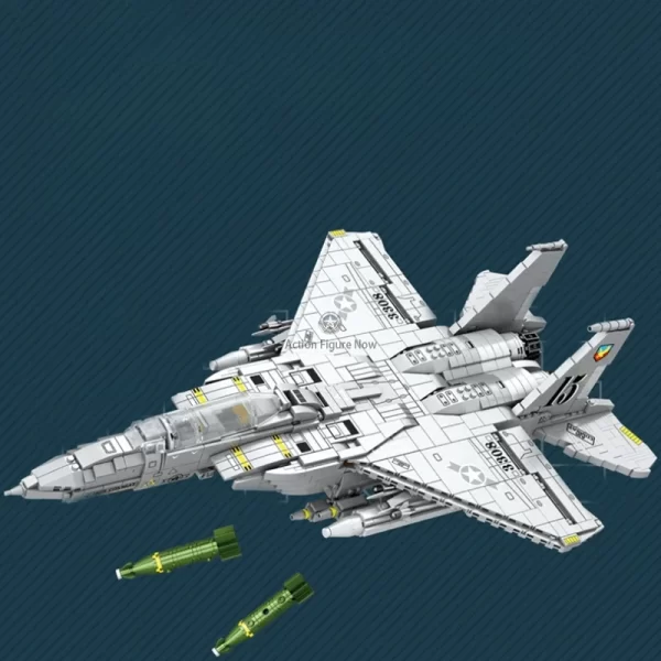 Military F-15 Strike Eagle Building Blocks Set - 2215 Pieces