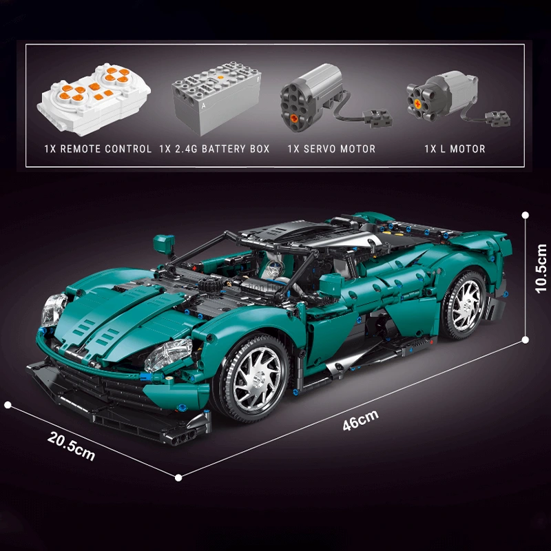 1/18 Remote Controlled British Hypercar McLaren Senna GTR 2110pcs Building Blocks Set 1/18 Remote Controlled British Hypercar McLaren Senna GTR 2110pcs Building Blocks Set